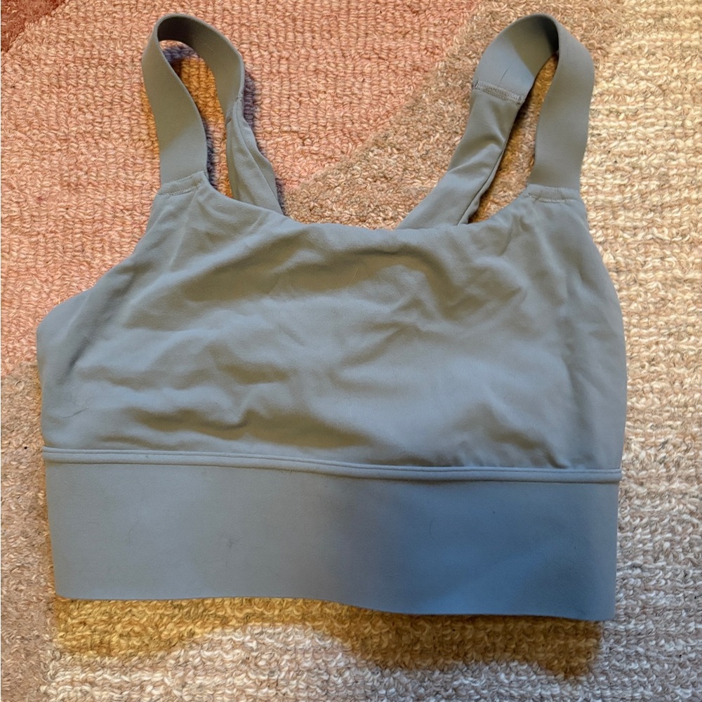 Athleta Gray Warrior Twist Sports Bra - gray
